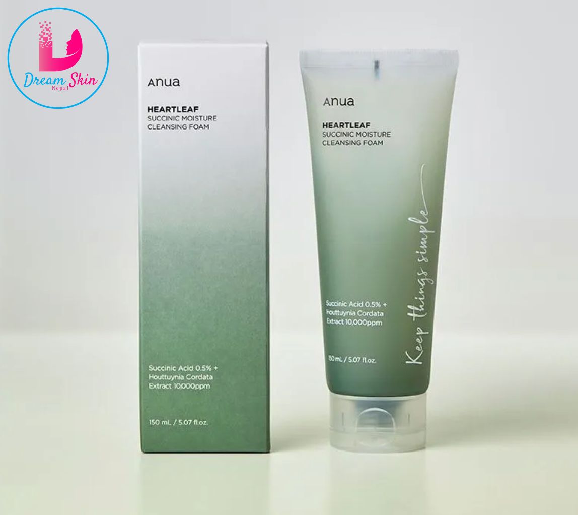 Anua Heartleaf Succinic Moisture Cleansing Foam, 150ml